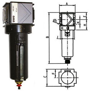 3463GSA - VARIOBLOC COMPRESSED AIR FILTERS - Orig. Ewo